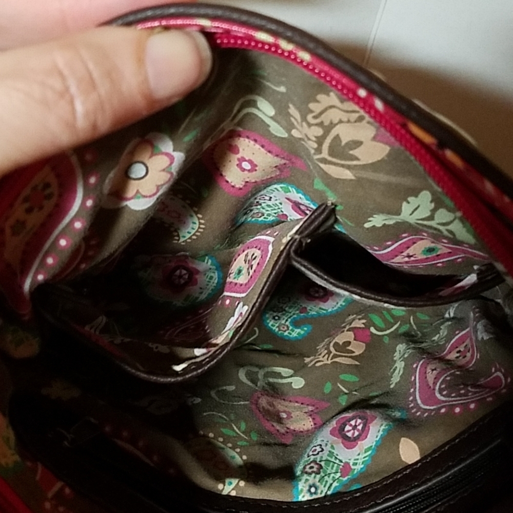 Crossbody Leopard Print Cross Metallic Purse - image 5